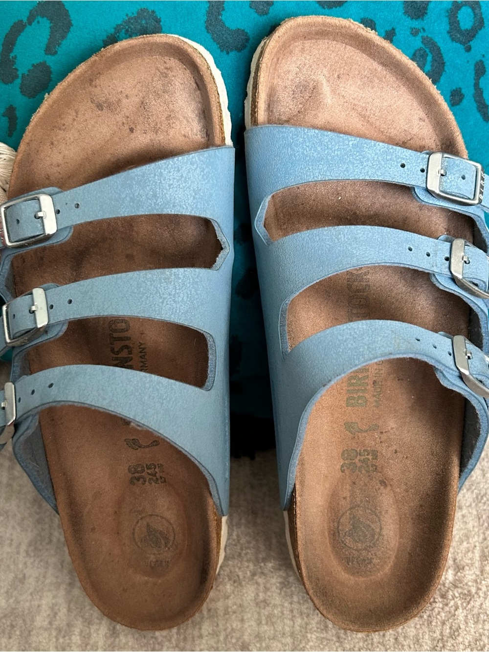 Light Blue Birkenstock Sandals